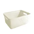 Oppbevaringskurv lav beige B35 x D27 x H16 cm