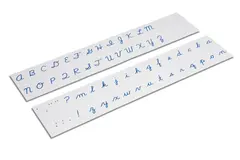 Printed Alphabet: Cursive. Blue