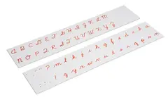 Printed Alphabet: Cursive. Red