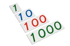 Plastic Number Cards: Large. 1-1000