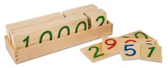 Wooden Number Cards: Large 1-9000