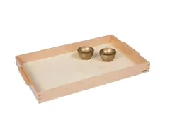 Wooden Tray With 2 Unit Cups