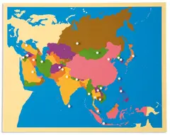 Puzzle Map: Asia