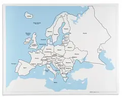 Europe Control Map: Labeled