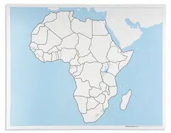 Africa Control Map: Unlabeled